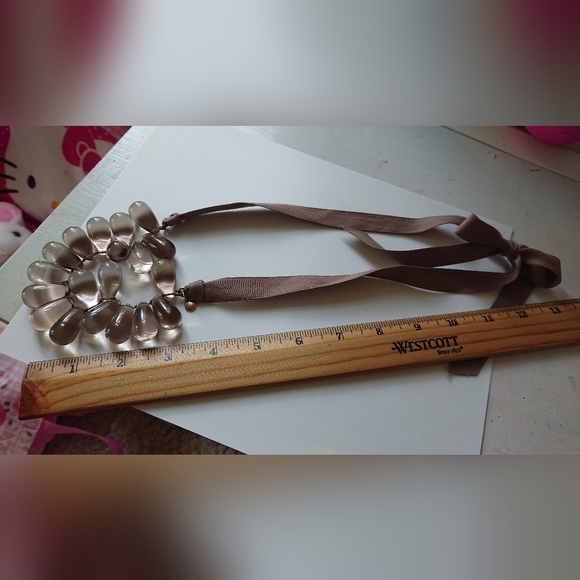 J. Crew Polished Teardrop Ribbon Necklace - Picture 9 of 9